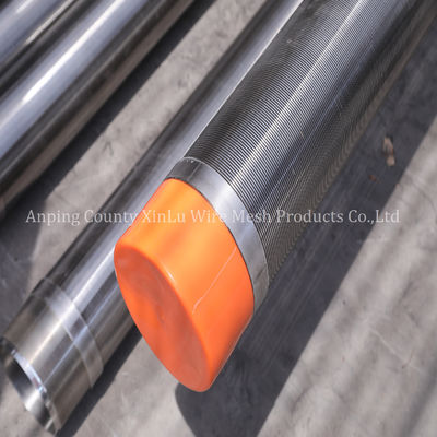 14&quot; tubo di schermo per pozzi d'acqua con filo di supporto Q25 2x3 mm e pressione di collasso 300 PSI