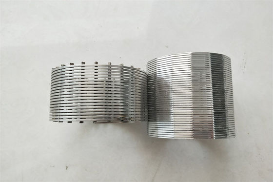 Schermo di cavo del cuneo di trattamento delle acque reflue del filtro da acciaio inossidabile del OD 100mm