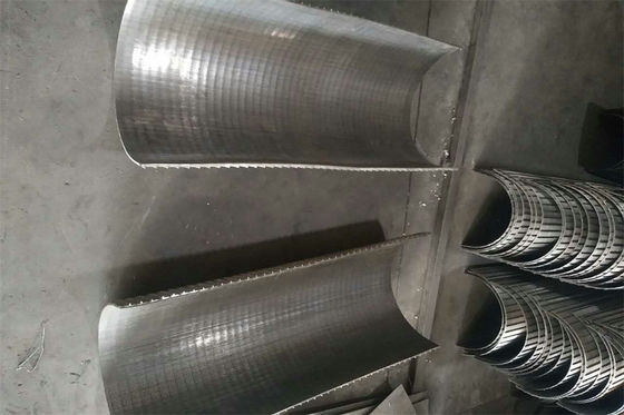 Scanalatura del cavo 0.6mm del cuneo dello schermo della curvatura del setaccio del filtrante dell'arco per l'attrezzatura dell'acqua di scarico