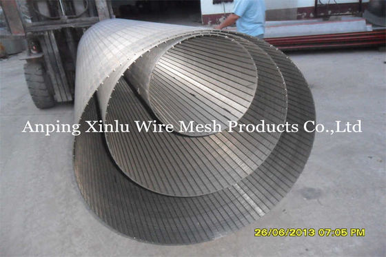 superficie di Johnson Wedge Wire Screen Pipe del diametro di 450mm e tipo regolari del bordo