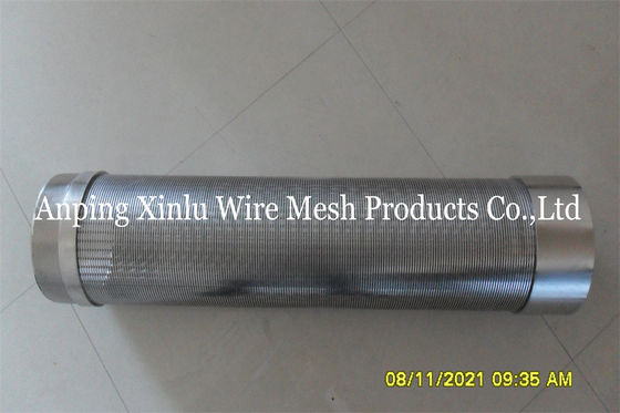 Tubo dello schermo di Johnson Wedge Wire Continuous Slot per acqua freatica
