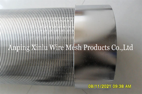 Tubo dello schermo di Johnson Wedge Wire Continuous Slot per acqua freatica