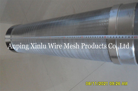 Tubo dello schermo di Johnson Wedge Wire Continuous Slot per acqua freatica