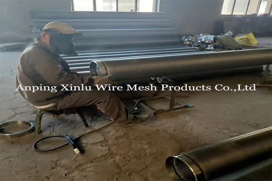 Johnson Wrapped Wire Welded Screen non d'ostruzione convoglia la scanalatura a forma di V continua