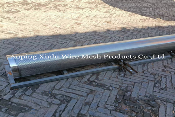 Johnson Wrapped Wire Welded Screen non d'ostruzione convoglia la scanalatura a forma di V continua
