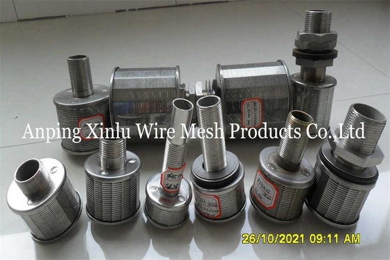 Schermo Johnson Water Filter Nozzles For Sugar Mill Plant di SS316L