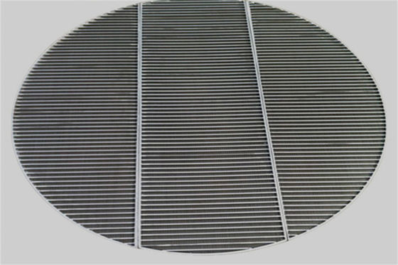 Tipo unito griglie della scanalatura 0.5mm del diametro 1250mm X di sostegno del cavo del cuneo per Ion Exchangers