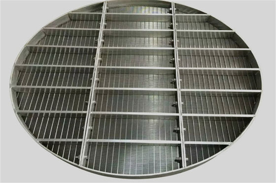 Tipo unito griglie della scanalatura 0.5mm del diametro 1250mm X di sostegno del cavo del cuneo per Ion Exchangers