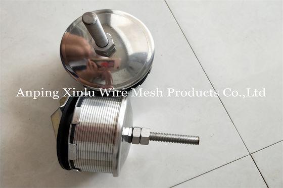 Doppio ugello 300PSI del filtro da Johnson Wedge Wire Hastelloy C di flusso con la vite M10