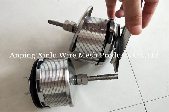 Doppio ugello 300PSI del filtro da Johnson Wedge Wire Hastelloy C di flusso con la vite M10