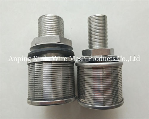 cavo Johnson Bottom Strainer Nozzle del cuneo di acciaio inossidabile di 1Ton 100N 57mm con precisione 50-300μm del filtro