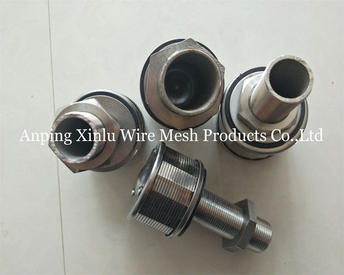 cavo Johnson Bottom Strainer Nozzle del cuneo di acciaio inossidabile di 1Ton 100N 57mm con precisione 50-300μm del filtro
