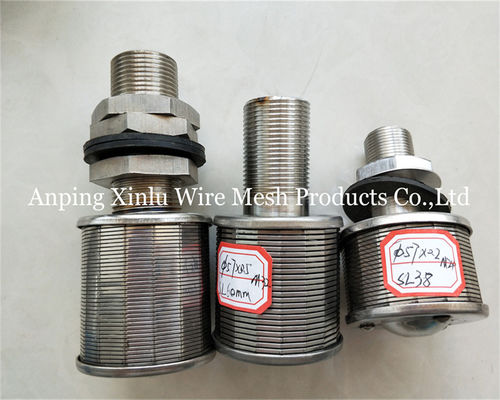 cavo Johnson Bottom Strainer Nozzle del cuneo di acciaio inossidabile di 1Ton 100N 57mm con precisione 50-300μm del filtro