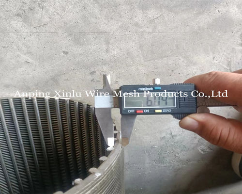Tubo a schermo a filo di cuneo standard per il gas di petrolio con filo di supporto da 3x6 mm e costruzione ECW