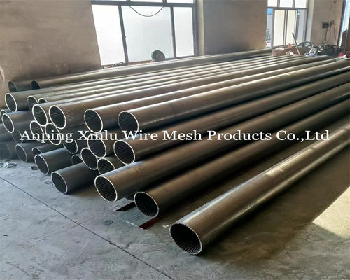 Tubo a schermo a filo di cuneo standard per il gas di petrolio con filo di supporto da 3x6 mm e costruzione ECW