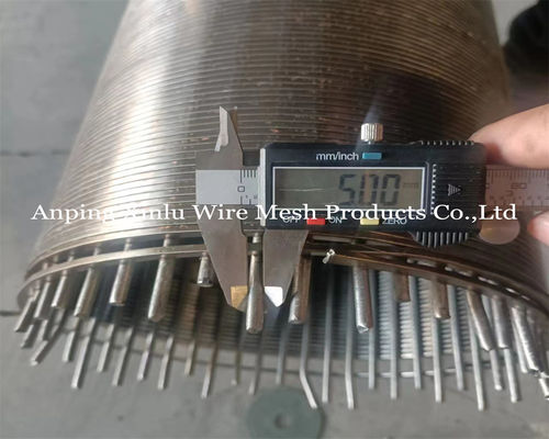 Tubo di schermo galvanizzato a profilo saldo da 2,5x4 mm per trattamento dell'acqua e applicazioni di filtraggio industriale