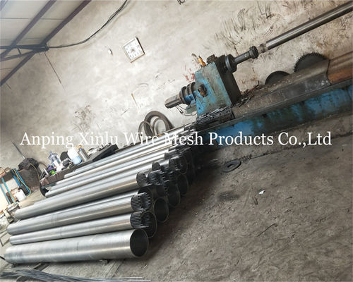 1000-3000-6000 mm Tubo a schermo a filo di cuneo con filo di supporto 3x4.6 mm per tubi di perforazione e trattamento delle acque reflue