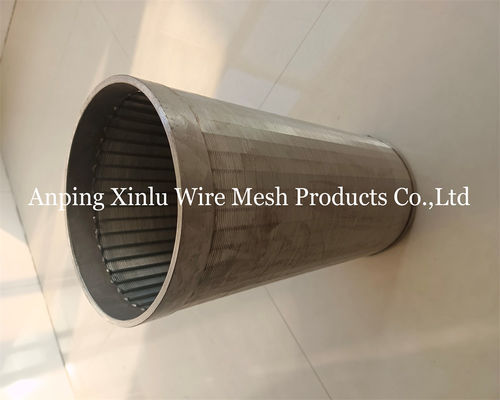1000-3000-6000 mm Tubo a schermo a filo di cuneo con filo di supporto 3x4.6 mm per tubi di perforazione e trattamento delle acque reflue