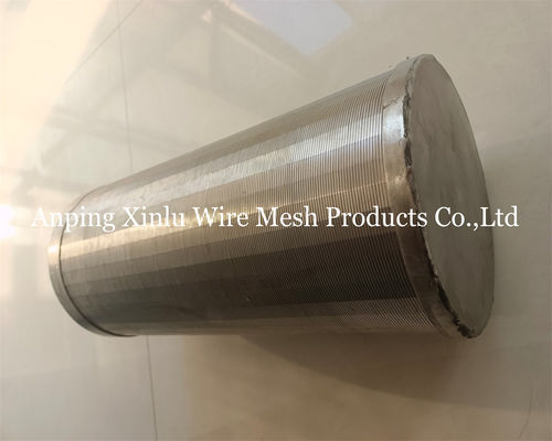 1000-3000-6000 mm Tubo a schermo a filo di cuneo con filo di supporto 3x4.6 mm per tubi di perforazione e trattamento delle acque reflue