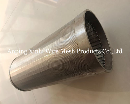 1000-3000-6000 mm Tubo a schermo a filo di cuneo con filo di supporto 3x4.6 mm per tubi di perforazione e trattamento delle acque reflue