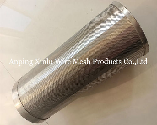 1000-3000-6000 mm Tubo a schermo a filo di cuneo con filo di supporto 3x4.6 mm per tubi di perforazione e trattamento delle acque reflue