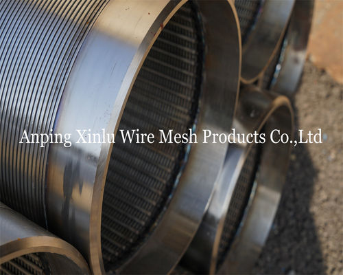 1000-3000-6000 mm Tubo a schermo a filo di cuneo con filo di supporto 3x4.6 mm per tubi di perforazione e trattamento delle acque reflue