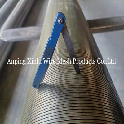 205 tubo di schermo per pozzi d'acqua con fessura di dimensione 0,020 &quot;Wund Screen Wire Wrapped Slotted Liner