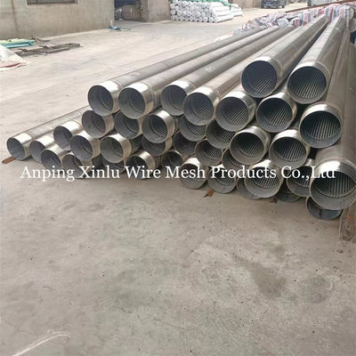 205 tubo di schermo per pozzi d'acqua con fessura di dimensione 0,020 &quot;Wund Screen Wire Wrapped Slotted Liner