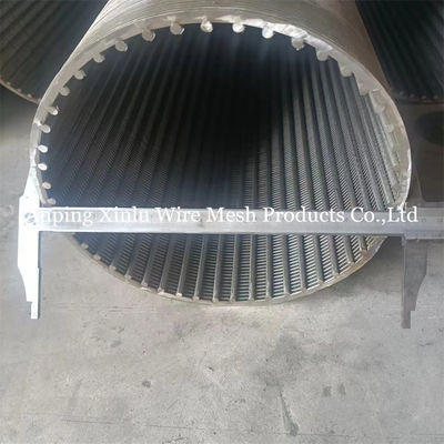 tubo di schermo per pozzi d'acqua a filo 3x6 mm da 1 a 200 pollici per petrolio/gas/mining/motore/pompa/trattamento delle acque reflue/trattamento delle acque sotterranee/rifiuti
