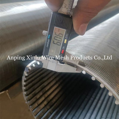 tubo di schermo per pozzi d'acqua a filo 3x6 mm da 1 a 200 pollici per petrolio/gas/mining/motore/pompa/trattamento delle acque reflue/trattamento delle acque sotterranee/rifiuti