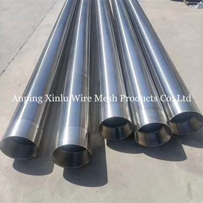 14&quot; SS316L Johnson tipo Vee Wire Water Well Screen Pipe con estremità a filo maschile / femminile