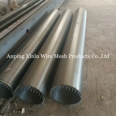 14&quot; SS316L Johnson tipo Vee Wire Water Well Screen Pipe con estremità a filo maschile / femminile