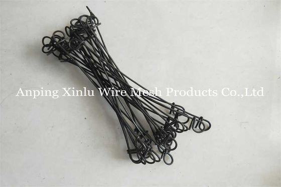 Packaging in fascicolo o in rotoli Double Loop Tie Wire Building Binding18 Gauge Black Annealed 0.7mm Rebar Tie Wire Loops