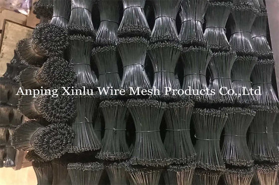 Packaging in fascicolo o in rotoli Double Loop Tie Wire Building Binding18 Gauge Black Annealed 0.7mm Rebar Tie Wire Loops