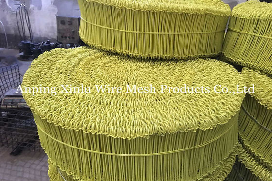 Flessibile PVC rivestito filo di acciaio legato per anti ruggine 350mpa BWG 12 Q195 Rebar rame doppio anello legato filo