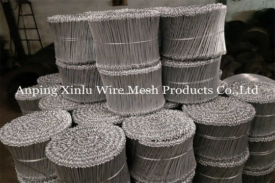 Legami a doppio anello di rame di copra di sicurezza 1.0 mm x 200 mm x 1000 pezzi per fascio - Legamento a doppio anello di filo gemello
