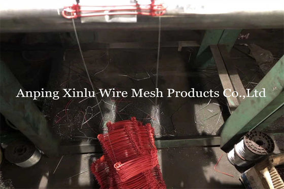Double Loop Tie Wire - Rosso - 500pcs per pacchetto, Galvanizzato Loop Tie Wire per Supermercato Family Courtyard Recinzione Legatura