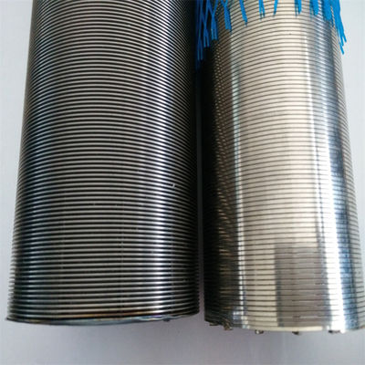 Diametro del tubo di schermo Johnson a filo rotondo puro 316L per il trattamento del filtro di succo e birra