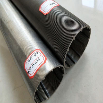 Diametro del tubo di schermo Johnson a filo rotondo puro 316L per il trattamento del filtro di succo e birra
