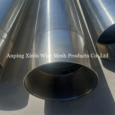 Acciaio inossidabile non magnetico V Wire Wedge Wire Wrapped Screen Pipe con dimensioni di slot 0,05-10,0 mm