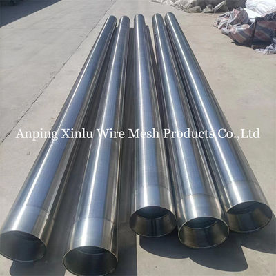 Acciaio inossidabile non magnetico V Wire Wedge Wire Wrapped Screen Pipe con dimensioni di slot 0,05-10,0 mm