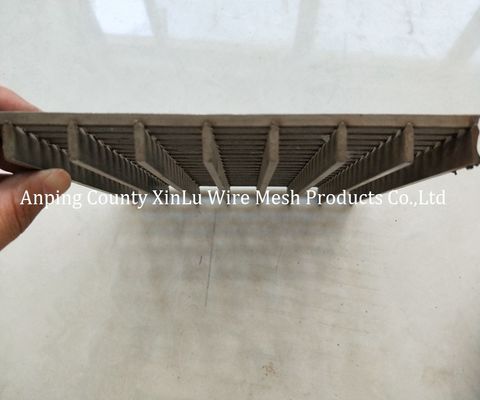 Pannello di schermo a filo a cuneo per lavaggio acido con profilo da 2,5x4 mm e passo da 27 mm