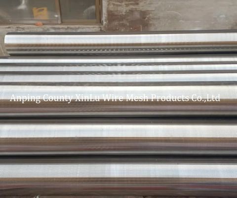 V Wire Johnson Screen Pipe con slot continuo per filtro di pozzo d'acqua
