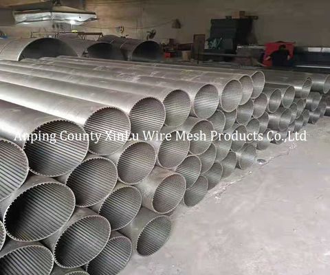 V Wire Johnson Screen Pipe con slot continuo per filtro di pozzo d'acqua