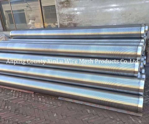 V Wire Johnson Screen Pipe con slot continuo per filtro di pozzo d'acqua