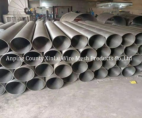 V Wire Johnson Screen Pipe con slot continuo per filtro di pozzo d'acqua