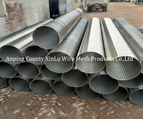 V Wire Johnson Screen Pipe con slot continuo per filtro di pozzo d'acqua