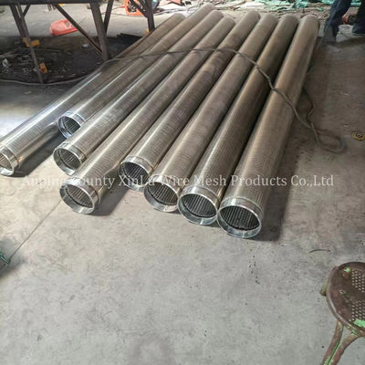 Controllo della sabbia in acciaio inossidabile Johnson Wedge Wire Oil Well Screen Pipe