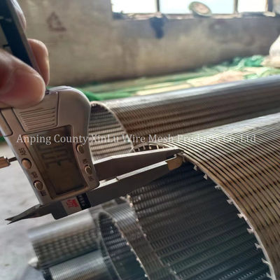 Precision Wedge Wire Continuous Slot Sand Control Screens Anelli di contrasto saldati Connessione