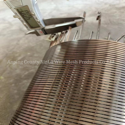 Precision Wedge Wire Continuous Slot Sand Control Screens Anelli di contrasto saldati Connessione